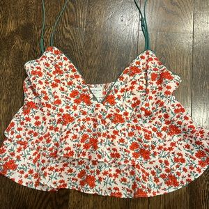 Floral crop top